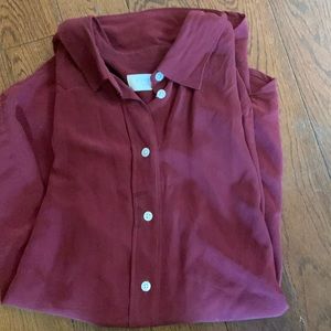 Everlane the Clean Silk Washable Relaxed Shirt